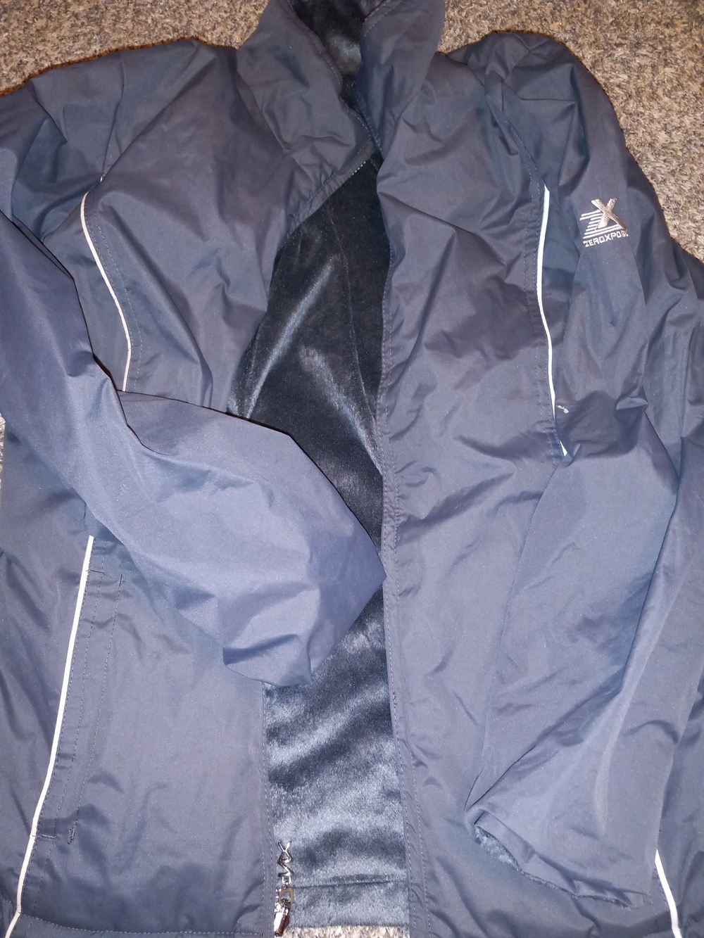 Storm Men’s Navy Blue Raincoat with Black Lining